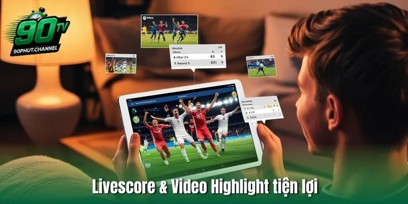 Livescore & Video Highlight tiện lợi